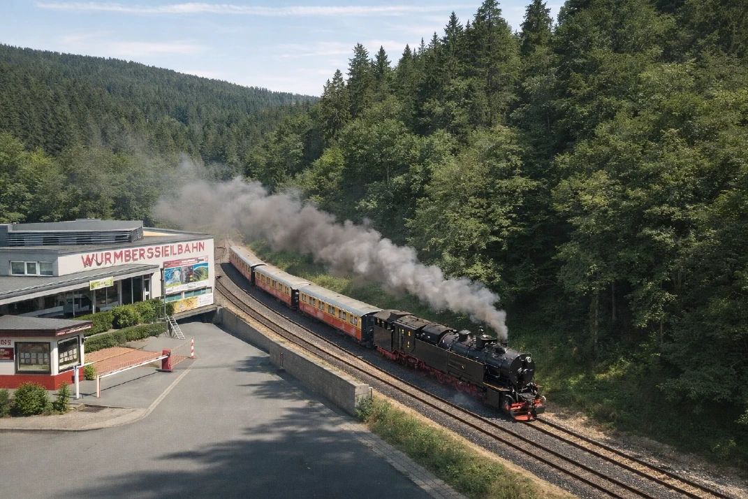KI-generiert: angedachter HSB-Bahnhof Braunlage